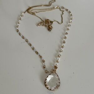 70. Beautiful Long Necklace Gold Tone